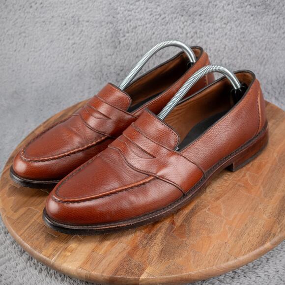 Allen Edmonds "RANDOLPH" Men's Slip-On Penny Loafers 10 D Brown USA 4829 - Picture 3 of 9